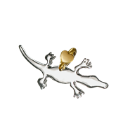 Charm Dodo Mariani in Argento A100K-COCCODRILLO - A100K-COCCODRILLO